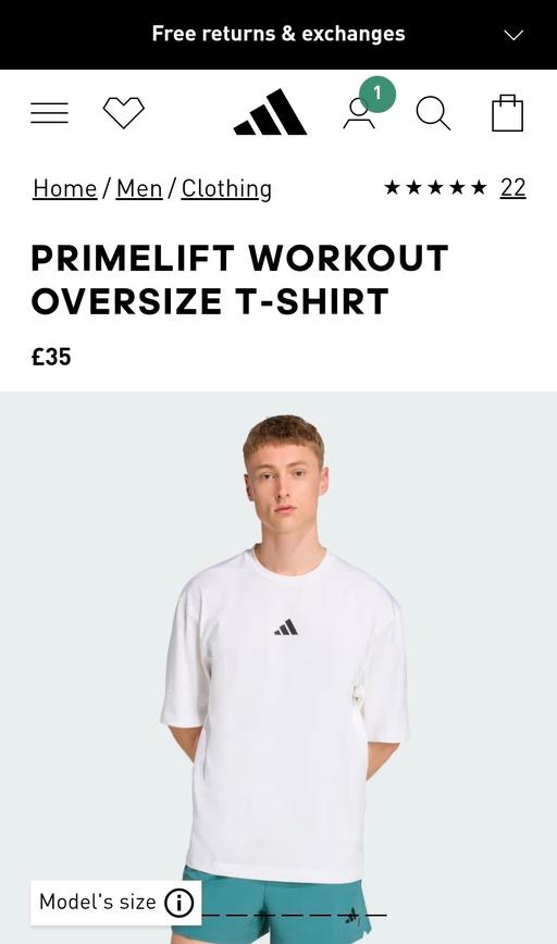 Buy & Sell Catford South East London - Photos for Prime lift workout oversized tee