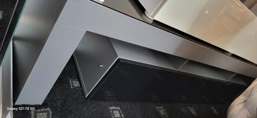 Buy & Sell Bloxwich Walsall - Photos for GREY TV LOW UNIT VERY MODERN GLASS TOP