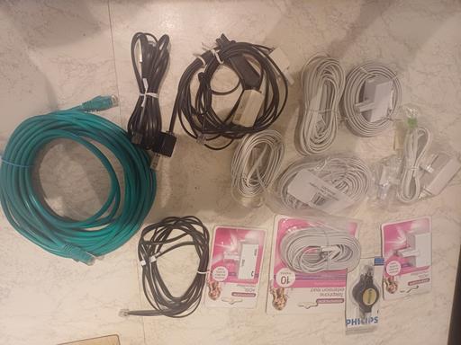 Buy & Sell Waltham Forest East London - Photos for Huge RJ11 ,RJ45 Cable Router extension Bundle