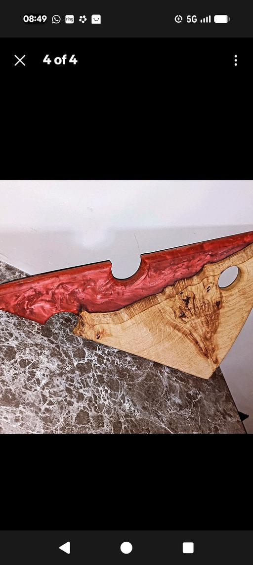 Buy & Sell Arnos Grove North London - Photos for Handmade pippy oak cheese board with resin