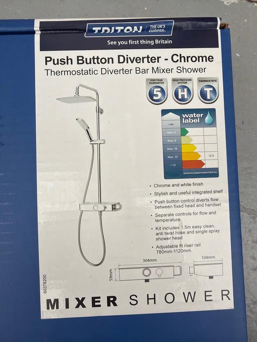Buy & Sell Hall Green Wakefield - Photos for triton push button diverter shower