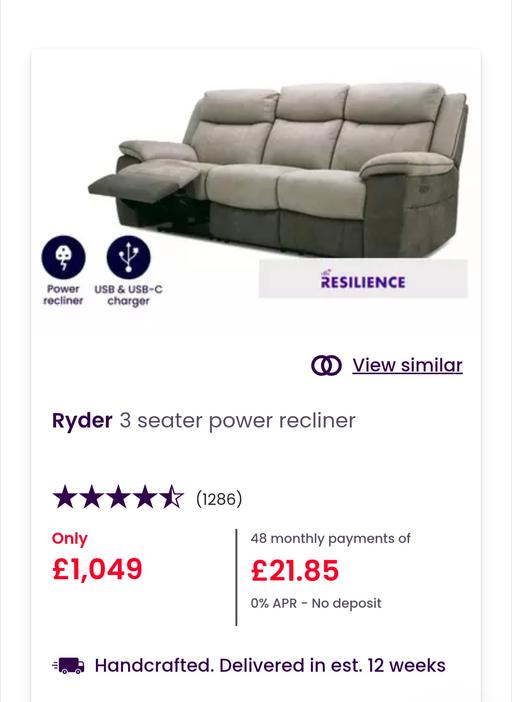 Buy & Sell Harrow Town Centre Harrow - Photos for Electric Recliner Sofa