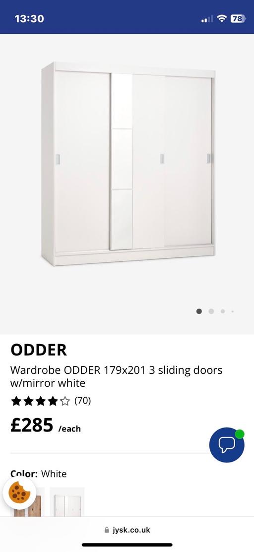 Buy & Sell Sutton Trinity Birmingham - Photos for Three door sliding wardrobe with mirror