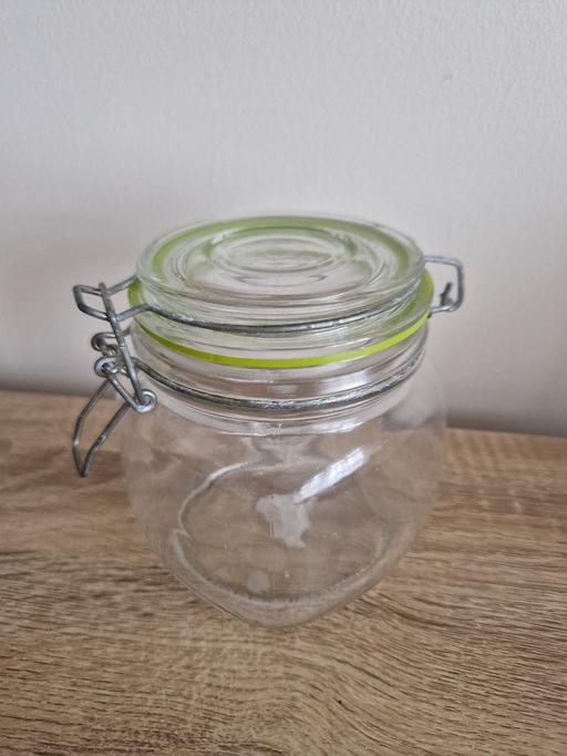 Buy & Sell Hall Green Birmingham - Photos for clear glass flip lock storage jar with lid