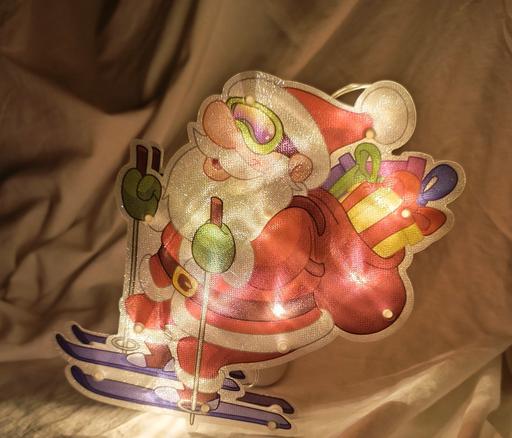 Buy & Sell Thornaby Stockton-on-Tees - Photos for Window hanging Santa on Skiis battery operate