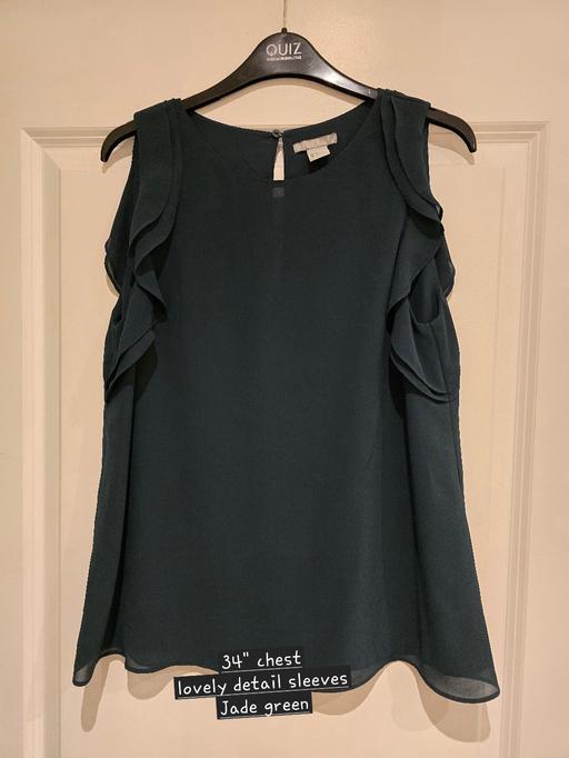 Buy & Sell Rowley Regis Sandwell - Photos for H& M jade green blouse 👚 uk8