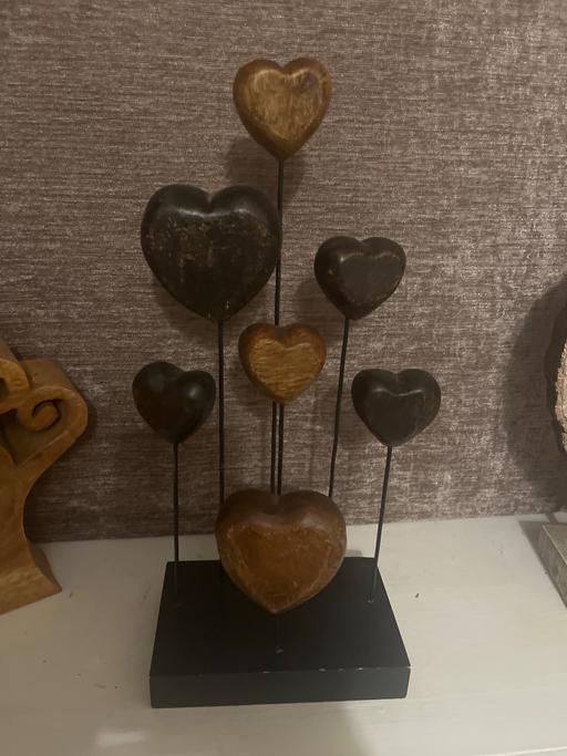Buy & Sell Conisbrough Doncaster - Photos for Unusual solid wood hearts decorations