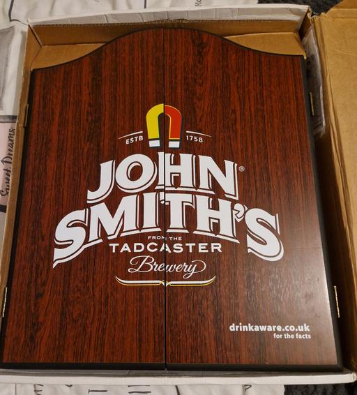 Buy & Sell Knowsley Merseyside - Photos for NEW John Smiths Dart board & cabinet