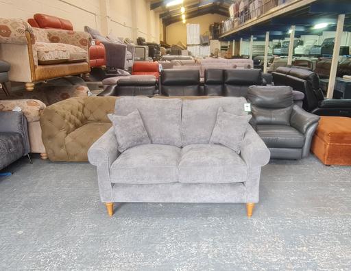 Buy & Sell Pentre Flintshire - Wales - Photos for William charcoal grey fabric 2 seater sofa