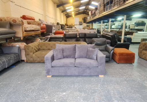 Buy & Sell Pentre Flintshire - Wales - Photos for Valencia grey fabric 2 seater sofa bed