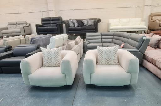 Buy & Sell Pentre Flintshire - Wales - Photos for Nuvole 2 x armchairs in ivory fabric