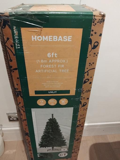 Buy & Sell St Helier South West London - Photos for homebase 6ft forest fir artificial tree unlit