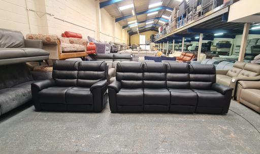 Buy & Sell Pentre Flintshire - Wales - Photos for La-z-boy black electric 4+2 seater sofa