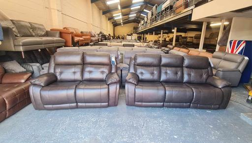 Buy & Sell Pentre Flintshire - Wales - Photos for La-z-Boy brown electric 3+2 seater sofas