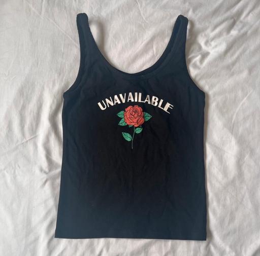 Buy & Sell Ilford Redbridge - Photos for H&M Black Rose Tank Top