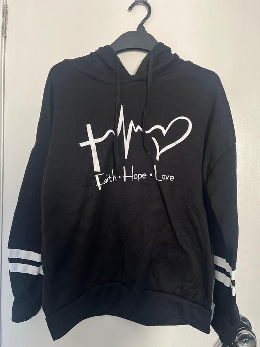 Buy & Sell South Woodford East London - Photos for Black Faith Hope Love Hoodie