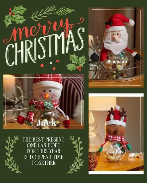 Buy & Sell Newry Newry, Mourne and Down - Photos for Treat Jar Snowman/Reindeer/Santa