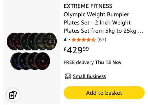Buy & Sell Herne Hill South East London - Photos for selling my weights and squat rack