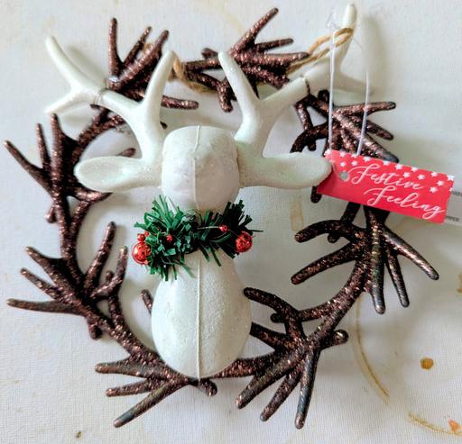 Buy & Sell Georgetown Blaenau Gwent - Photos for Christmas glitter white stag on brown glitter