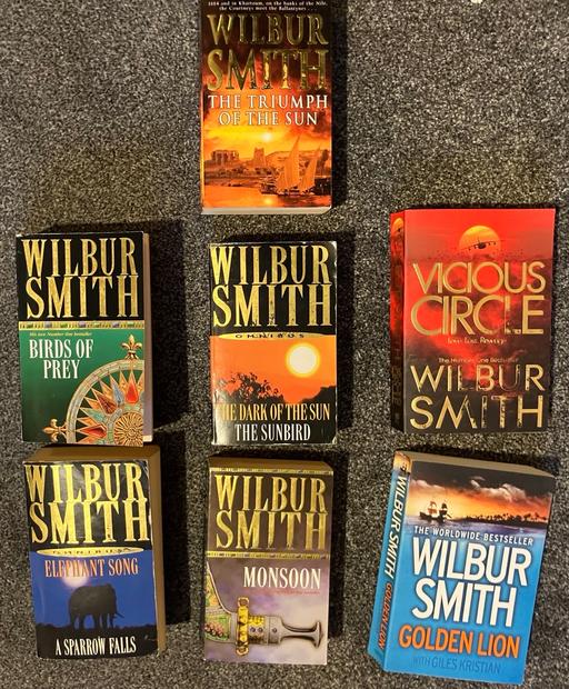 Buy & Sell Forest Town Mansfield - Photos for 7x Wilbur Smith books £2 each