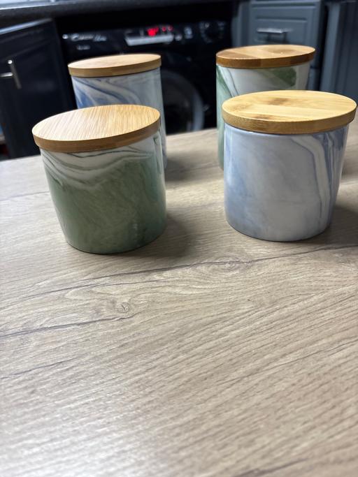 Buy & Sell Duckmanton Chesterfield - Photos for Regal Trunk set of 4 ceramic canisters