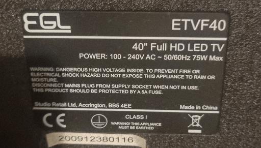 Buy & Sell Clayton West Kirklees - Photos for EGL 40 Inch Full HD TV with Floor TV Stand