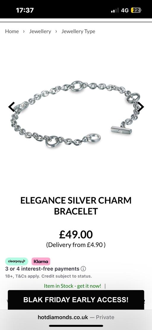 Buy & Sell Richmond Richmond upon Thames - Photos for Silver diamond braclet