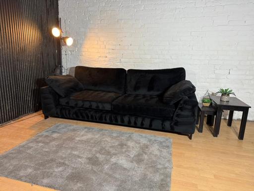 Buy & Sell Irlams O`Th`Height Salford - Photos for DFS Euphoria 4 Seater Sofa – Black Velvet
