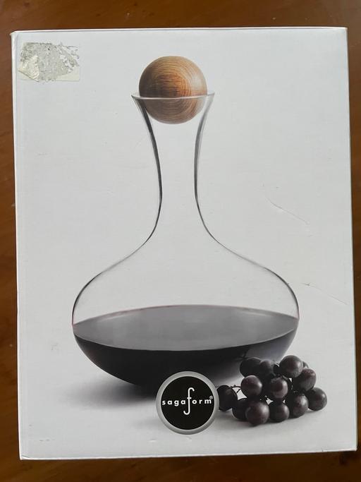 Buy & Sell Islington North London - Photos for Sagaform wine decanter with oak stopper