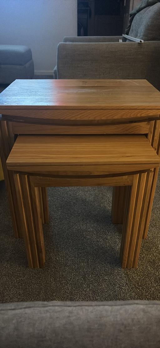 Buy & Sell Quarry Bank Dudley - Photos for Oakland furniture oak nest of tables