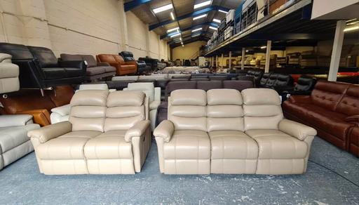 Buy & Sell Pentre Flintshire - Wales - Photos for La-z-boy Tulsa cream leather electric sofas
