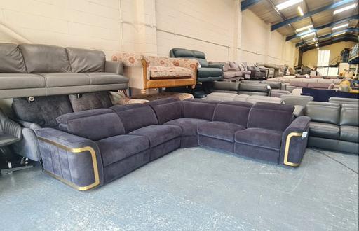 Buy & Sell Pentre Flintshire - Wales - Photos for Plaza ink fabric electric corner sofa