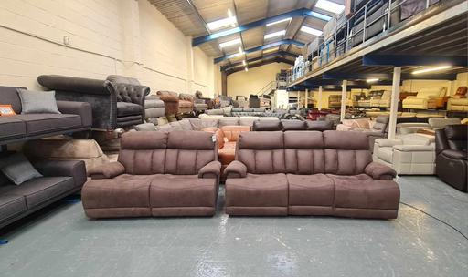 Buy & Sell Pentre Flintshire - Wales - Photos for La-z-boy Empire brown fabric electric sofas