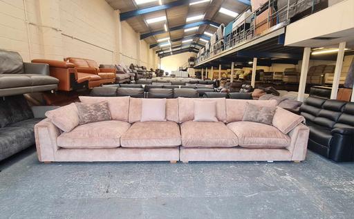 Buy & Sell Pentre Flintshire - Wales - Photos for Emperor champagne fabric large sofa