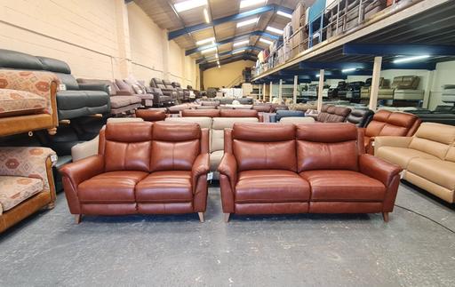 Buy & Sell Pentre Flintshire - Wales - Photos for La-z-boy Kenzie brown leather sofas
