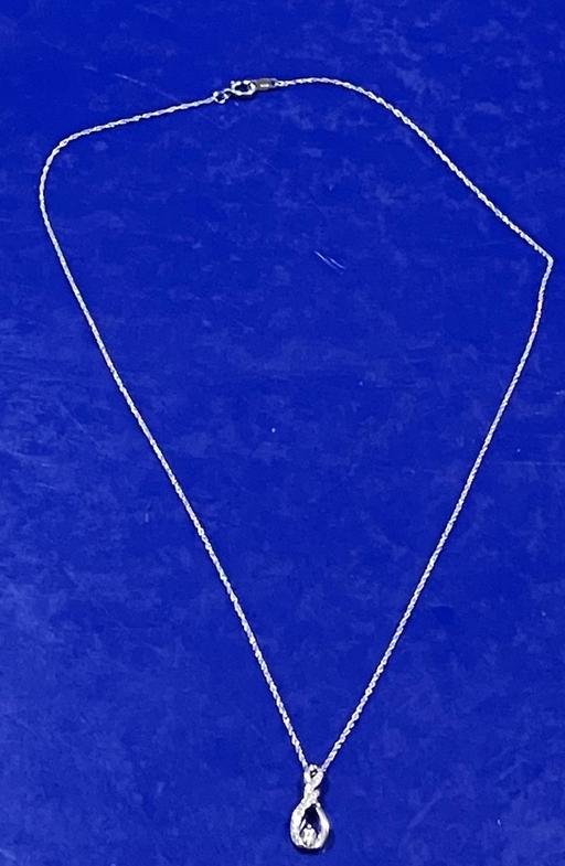 Buy & Sell Yeovil Somerset - Photos for Sterling Silver Diamond Droplet Necklace 925