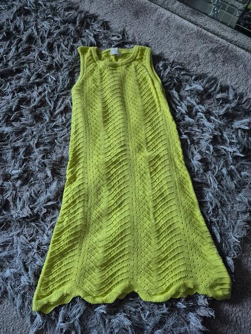 Buy & Sell Elworth Cheshire East - Photos for Girl's H&M lime green crocheted dress 8-10 yr