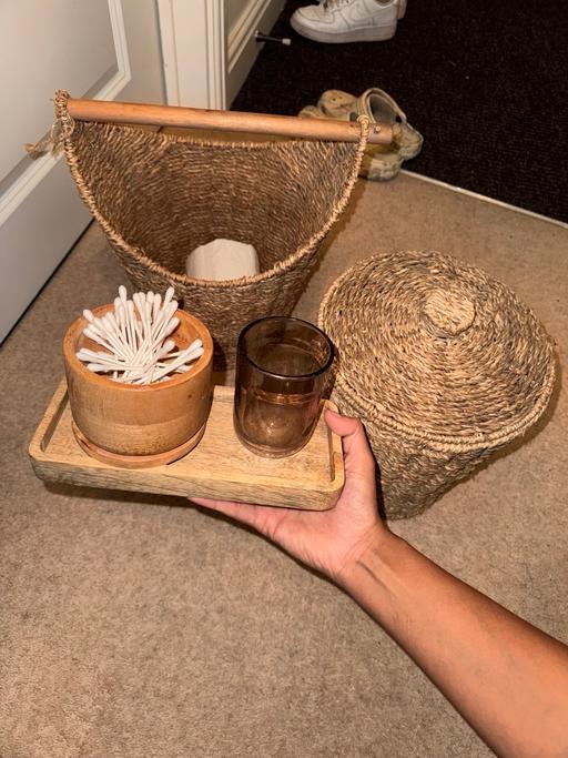 Buy & Sell Frankley Bromsgrove - Photos for Bathroom set bin/toothpaste/roll holder