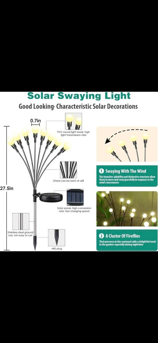 Buy & Sell Bushbury Wolverhampton - Photos for Garden Solar Lights 4 pack