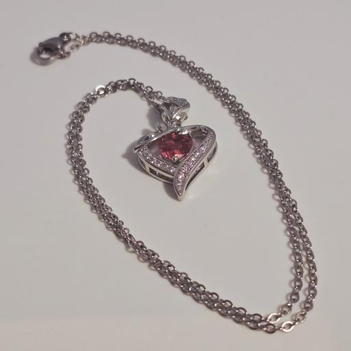 Buy & Sell Poole Bournemouth, Christchurch and Poole - Photos for Stainless Steel Rose Heart Pendant Necklace