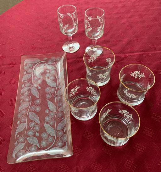 Buy & Sell Halesowen Dudley - Photos for ‘Chance’ oblong serving plate and glasses