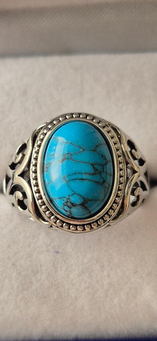 Buy & Sell Golders Green North West London - Photos for 925 Vintage Style Turquoise Cabochon Ring