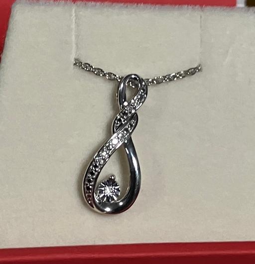 Buy & Sell Yeovil Somerset - Photos for Sterling Silver Diamond Droplet Necklace 925