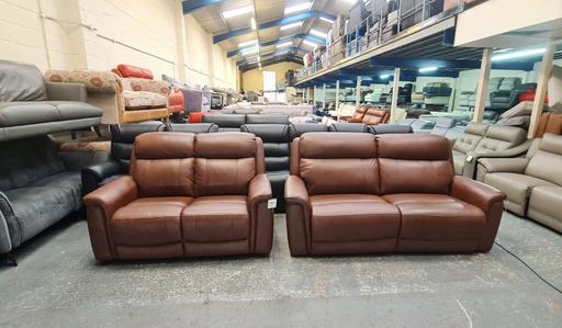 Buy & Sell Pentre Flintshire - Wales - Photos for La-z-boy Paris brown leather sofa set