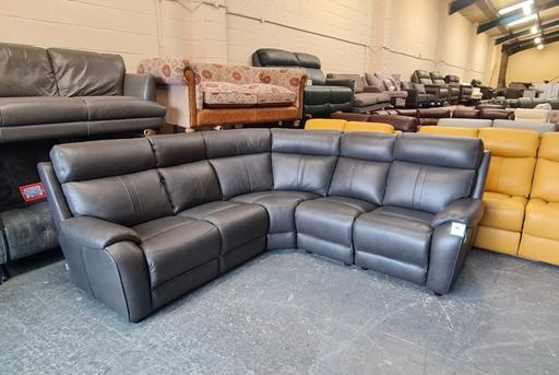 Buy & Sell Pentre Flintshire - Wales - Photos for La-z-boy charcoal leather corner sofa