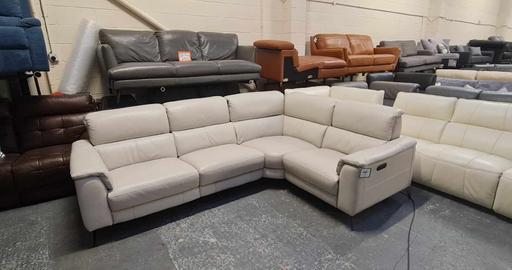 Buy & Sell Pentre Flintshire - Wales - Photos for Ilinois silver leather electric corner sofa