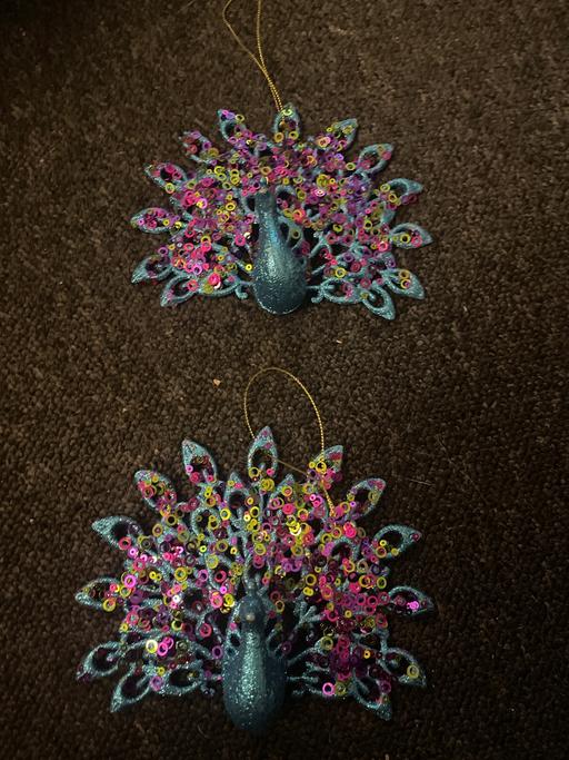 Buy & Sell Bordesley Green Birmingham - Photos for Peacock tree decoration x2