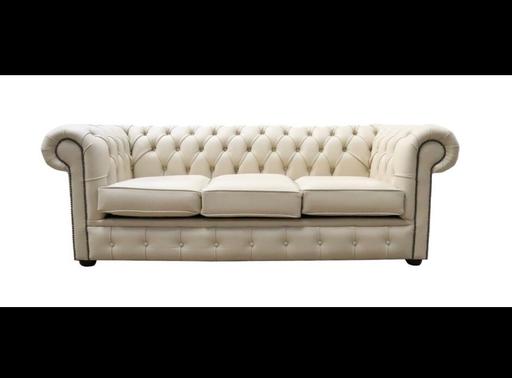 Buy & Sell Colney Hatch North London - Photos for CHESTERFIELD 3 SEATER PREMIUM LEATHER SOFA