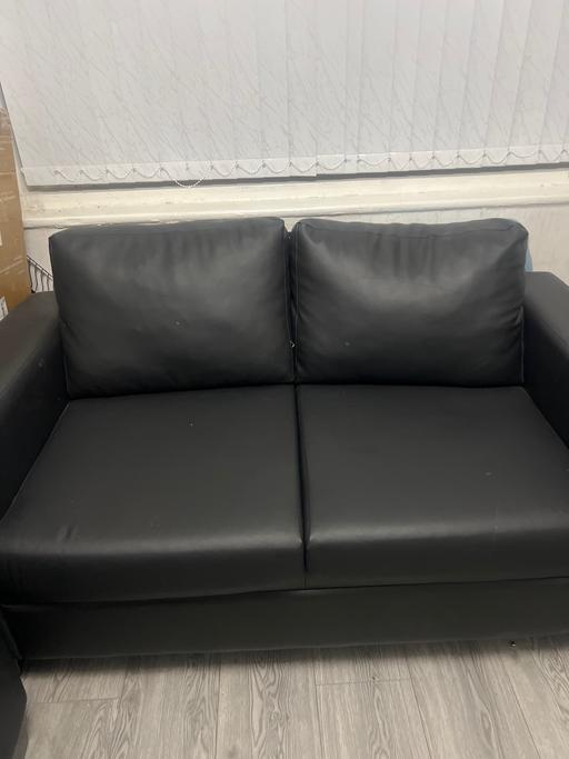Buy & Sell Quinton Birmingham - Photos for Black Leather sofa PVC