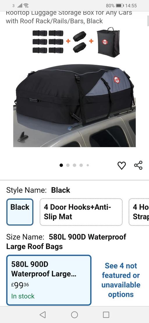 Vehicles Moseley Village Wolverhampton - Photos for New car roof bag RRP £99